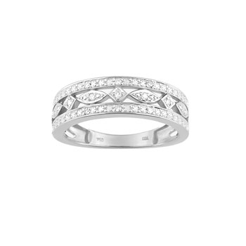 Bague Femme - Or 18 Carats - Diamant 0,05 Carats