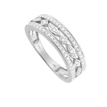 Bague Femme - Or 18 Carats - Diamant 0,05 Carats