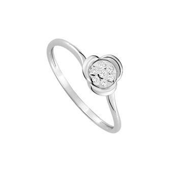 Bague Femme - Or 18 Carats - Diamant 0,05 Carats