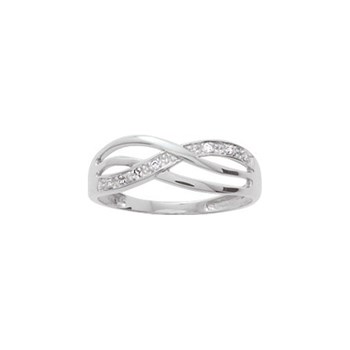 Bague Femme - Or 18 Carats - Diamant 0,03 Carats
