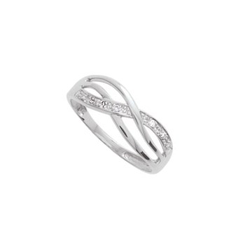 Bague Femme - Or 18 Carats - Diamant 0,03 Carats