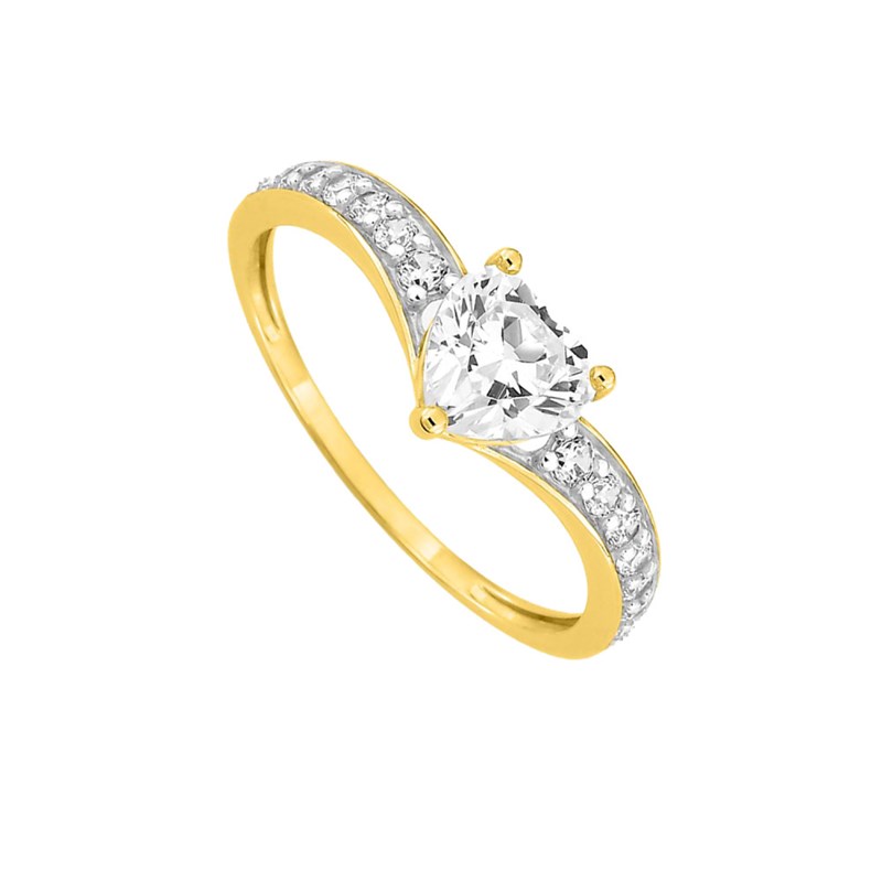 Bague Femme - Oxyde de zirconium - Or 18 Carats - vue 2