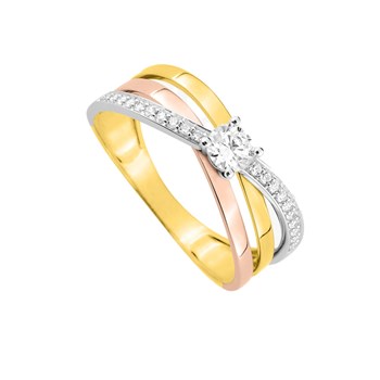 Bague Femme - Oxyde de zirconium - Or 18 Carats
