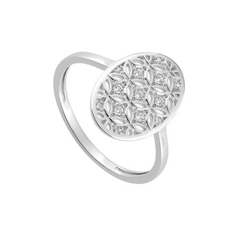 Bague Femme - Or 18 Carats - Diamant 0,08 Carats
