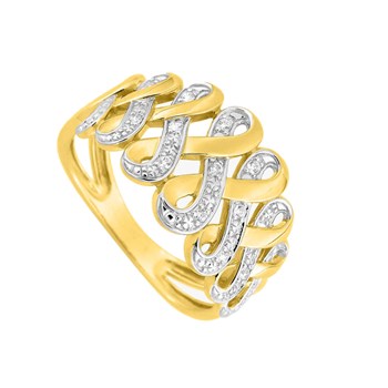 Bague Femme - Or 18 Carats - Diamant 0,07 Carats