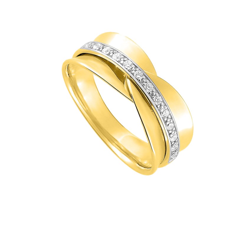 Bague Femme - Oxyde de zirconium - Or 18 Carats - vue 2