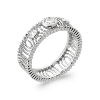 Bague Femme - Argent 925 - Oxyde de zirconium
