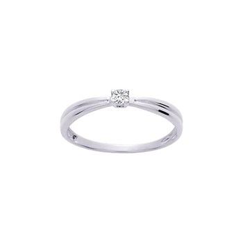 Bague Femme - Or 18 Carats - Diamant 0,05 Carats