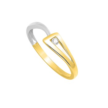 Bague Femme - Or 18 Carats - Diamant 0,03 Carats