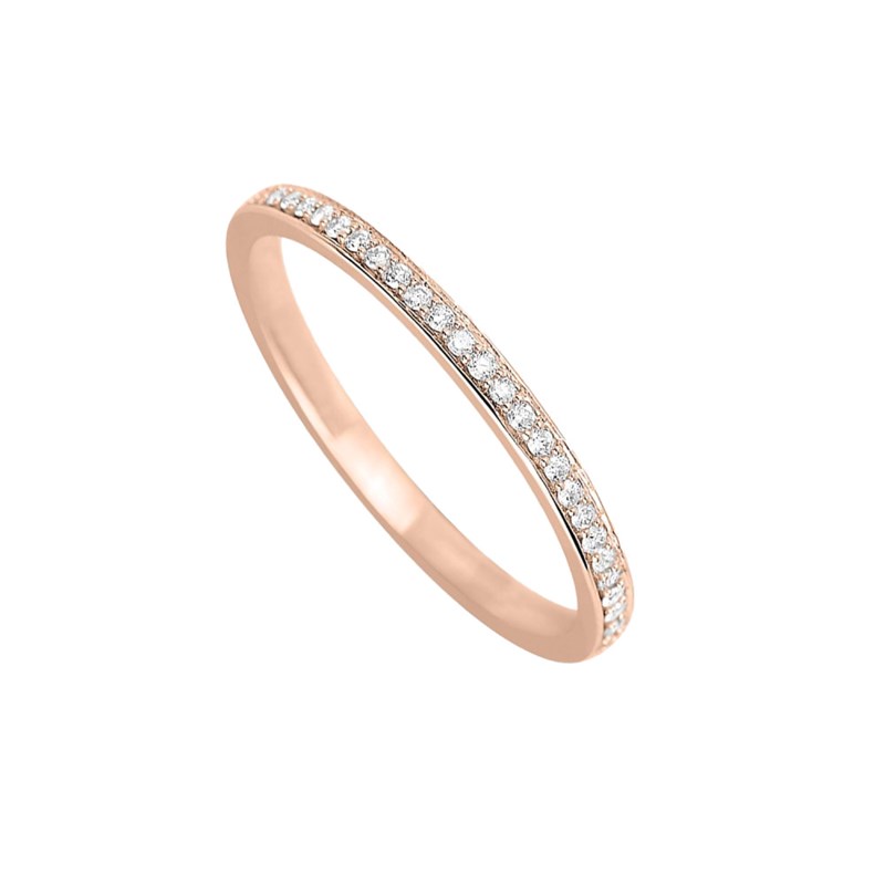 Bague Femme - Or 18 Carats - Diamant 0,13 Carats - vue 2
