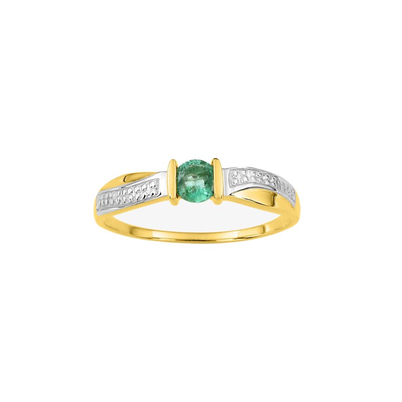 Bague Femme - émeraude - Or 18 Carats