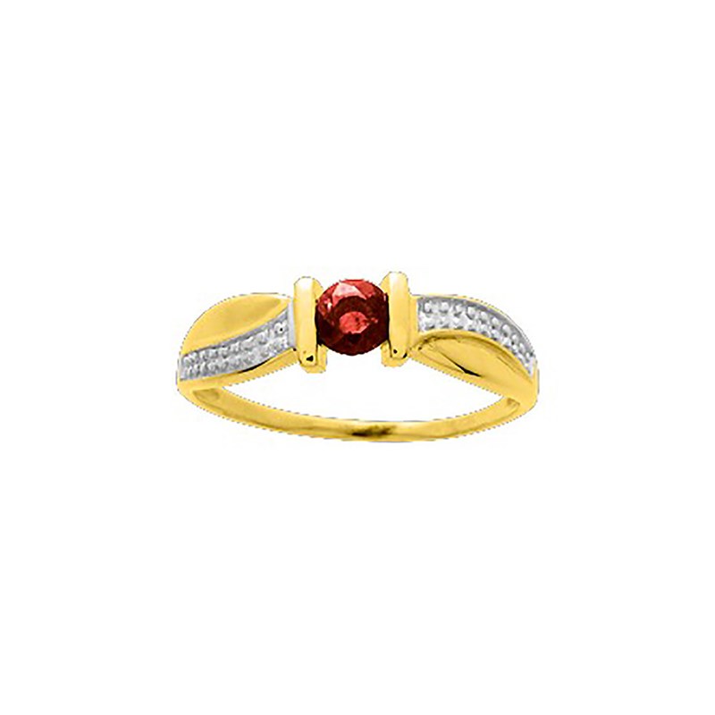 Bague Femme - rubis - Or 18 Carats