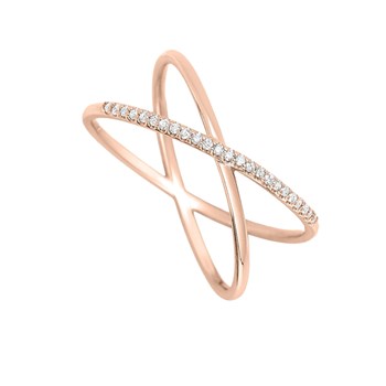 Bague Femme - Or 18 Carats - Diamant 0,07 Carats