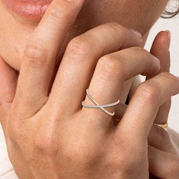 Bague Femme - Or 18 Carats - Diamant 0,07 Carats