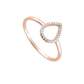 Bague Femme - Or 18 Carats - Diamant 0,07 Carats