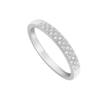 Bague Femme - Or 18 Carats - Diamant 0,1 Carats