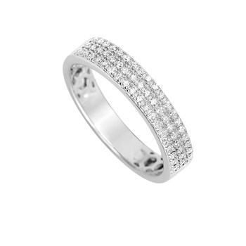Bague Femme - Or 18 Carats - Diamant 0,18 Carats