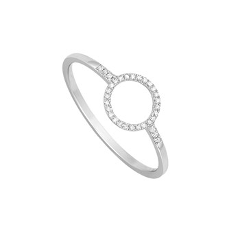 Bague Femme - Or 18 Carats - Diamant 0,06 Carats