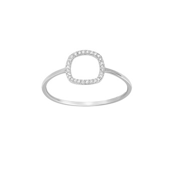 Bague Femme - Or 18 Carats - Diamant 0,05 Carats
