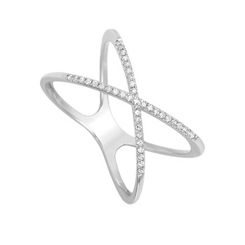 Bague Femme - Or 18 Carats - Diamant 0,11 Carats