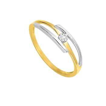 Bague Femme - Or 18 Carats - Diamant 0,02 Carats