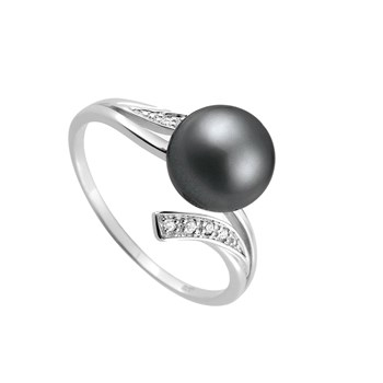 Bague Femme - Perle de tahiti - Or 18 Carats