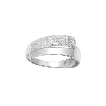 Bague Femme - Or 18 Carats - Diamant 0,03 Carats