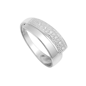 Bague Femme - Or 18 Carats - Diamant 0,03 Carats