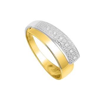 Bague Femme - Or 18 Carats - Diamant 0,03 Carats
