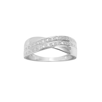Bague Femme - Or 18 Carats - Diamant 0,03 Carats