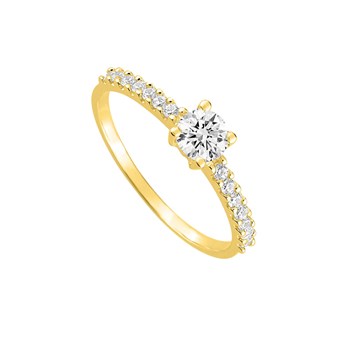 Bague Femme - Oxyde de zirconium - Or 18 Carats