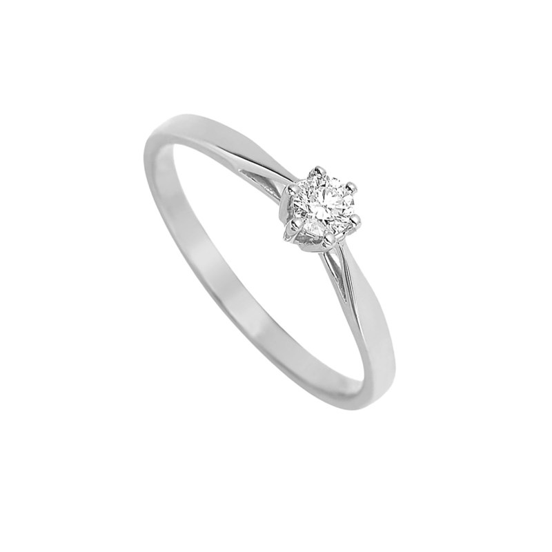 Bague Femme - Or 18 Carats - Diamant 0,14 Carats - vue 2
