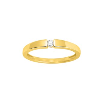 Bague Femme - Or 18 Carats - Diamant 0,06 Carats