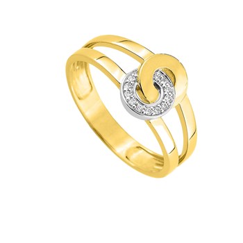 Bague femme - Oxyde de zirconium - Or 18 Carats