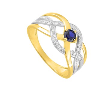 Bague femme - saphir - Or 18 Carats