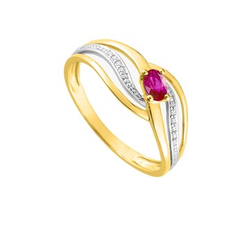 Bague femme - rubis - Or 18 Carats