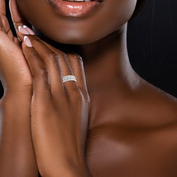 Bague femme - Oxyde de zirconium - Or 18 Carats