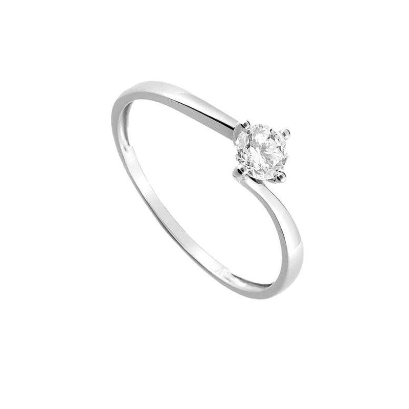 Bague femme - Oxyde de zirconium - Or 18 Carats - vue 2