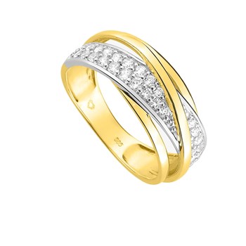 Bague femme - Oxyde de zirconium - Or 18 Carats