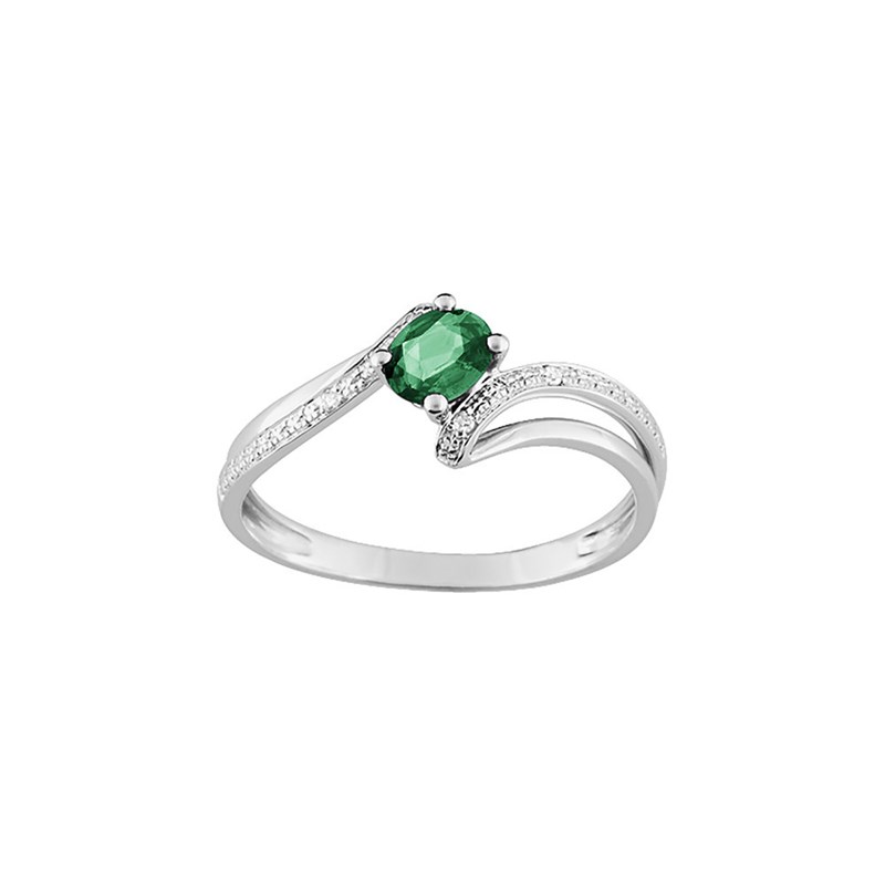 Bague femme - Emeraude - Or 18 Carats