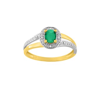 Bague femme - Emeraude - Or 18 Carats