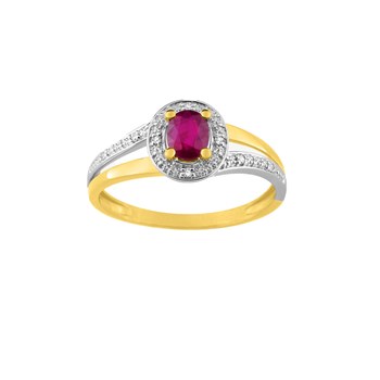 Bague femme - Rubis - Or 18 Carats
