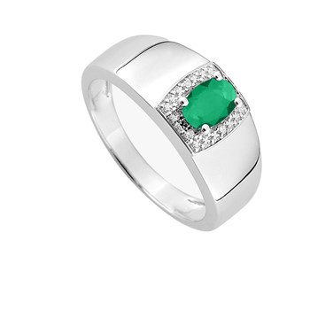 Bague femme - Emeraude - Or 18 Carats