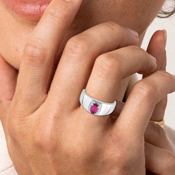 Bague femme - Rubis - Or 18 Carats