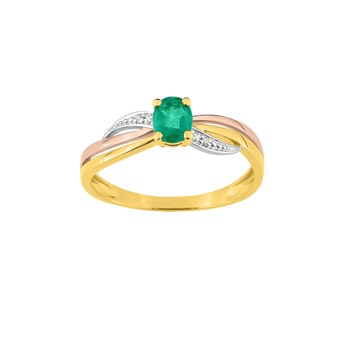 Bague femme - Emeraude - Or 18 Carats
