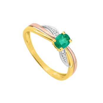 Bague femme - Emeraude - Or 18 Carats