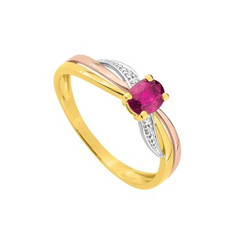 Bague femme - Rubis - Or 18 Carats