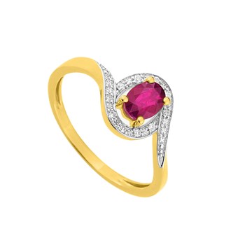 Bague femme - Rubis - Or 18 Carats