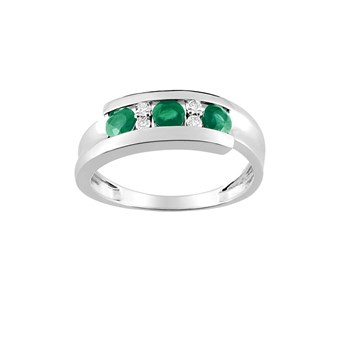 Bague femme - Emeraude - Or 18 Carats