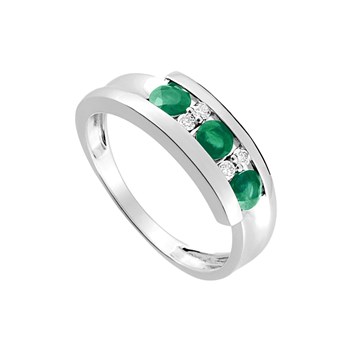 Bague femme - Emeraude - Or 18 Carats